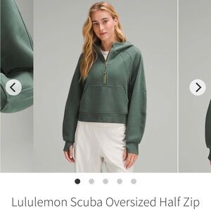 Lulu Lemon Scuba Hoodie - Forest Green